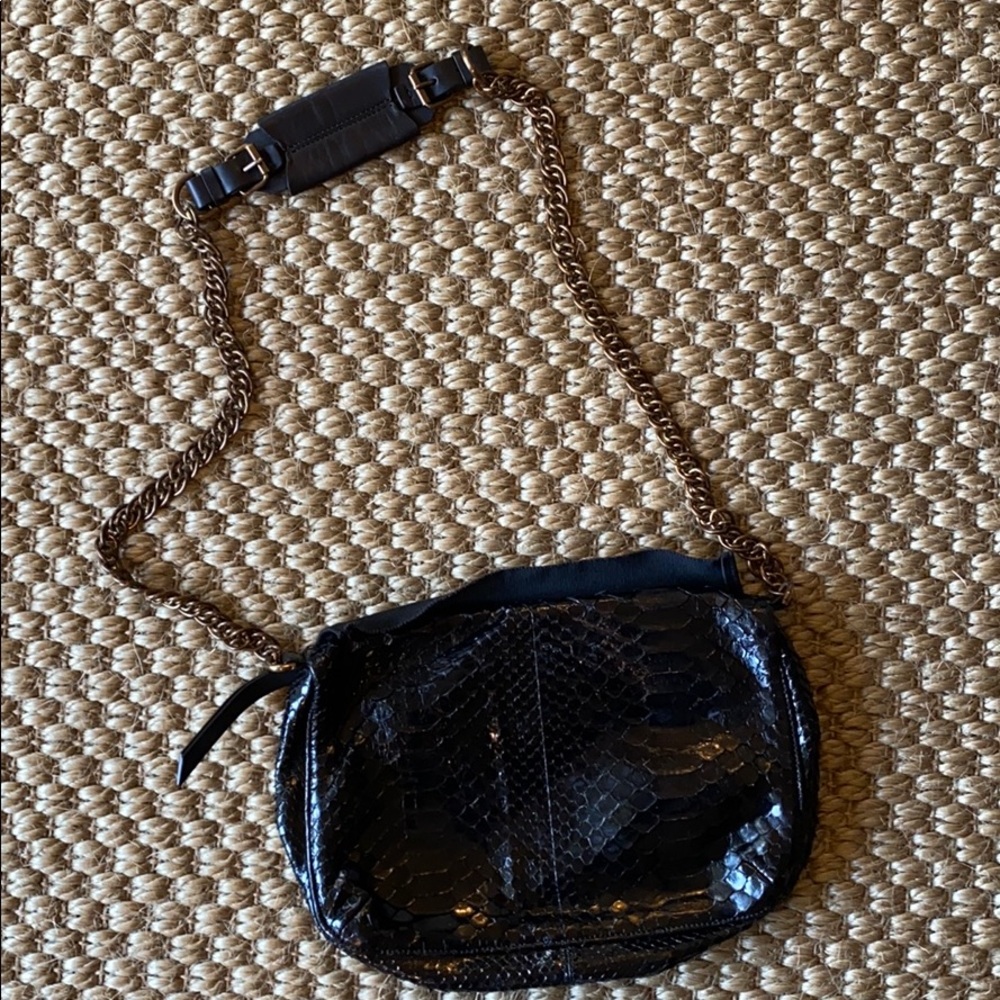 Lanvin Black Python Handbag - Picture 2 of 3
